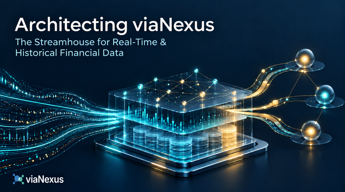 Architecting viaNexus: The Streamhouse Data-Lakehouse for Financial Real-Time and Historical Semantic Data Products